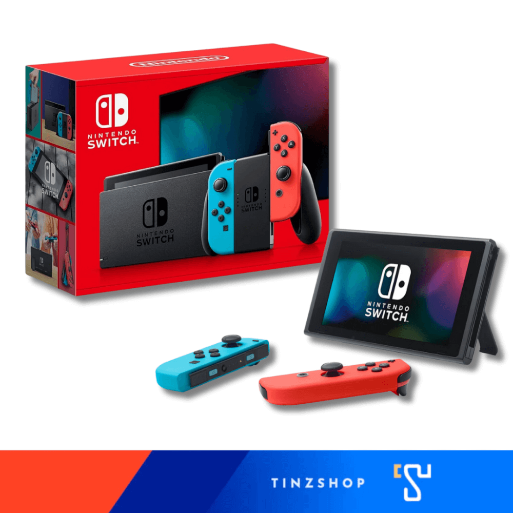 เครื่องเกม Nintendo Switch กล่องแดง สีนีออน